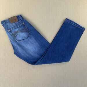 Wrangler 20x Jeans Denim Style 44 Western Cowboy Boots Slim Straight Mens 30x28